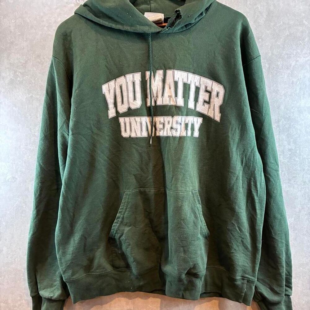 Champion Men's Green Hoodie
